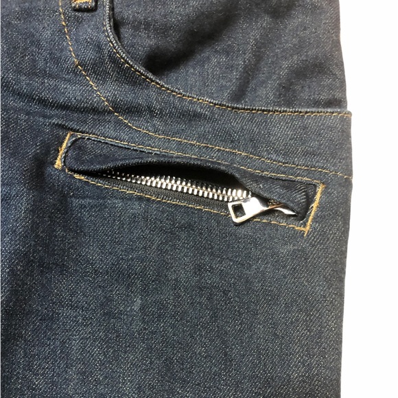 BALMAIN Men’s Moto Biker Dark Wash Jeans - Picture 6 of 16